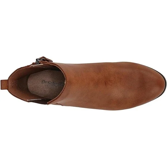 Dr. Scholl's Lacey Boots Women's US 8.5 Honey Faux Leather Chelsea Booties PQ519 - Picture 4 of 10